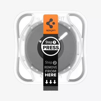 Folie de protecție din sticlă călită Spigen Glas.TR EZ Fit pentru Samsung Galaxy Watch 44mm (2 bucăți) - transparentă