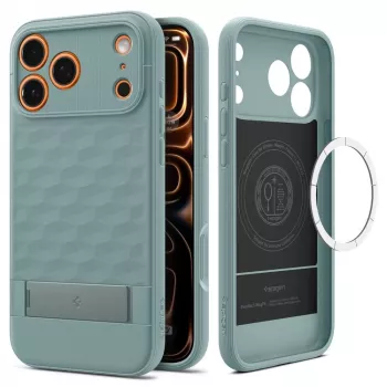 Husă Spigen Parallax „S” Mag MagSafe pentru iPhone 17 Pro Max Sage Green