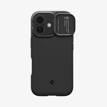 Husă SPIGEN Optik Armor Mag MagSafe pentru iPhone 17, neagră