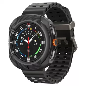 Husă Spigen Liquid Air pentru Samsung Galaxy Watch 8 Classic (46 mm), neagră mat (ACS09841)
