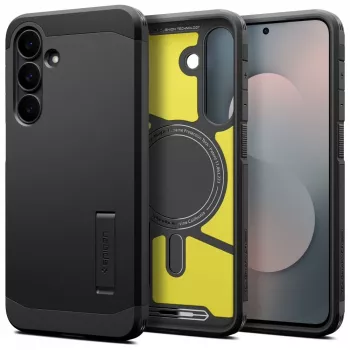 Husă SPIGEN TOUGH ARMOR MAG MAGSAFE pentru GALAXY S25 FE, neagră