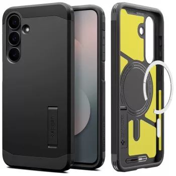 Husă SPIGEN TOUGH ARMOR MAG MAGSAFE pentru GALAXY S25 FE, neagră