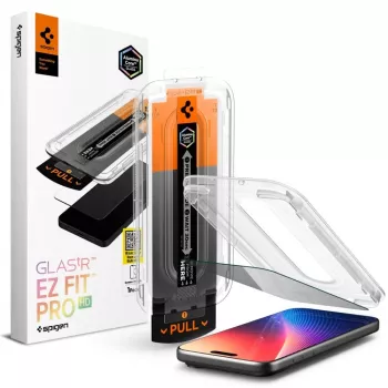 Protector de ecran Spigen Glas.tR EZ Fit Pro AC Privacy pentru iPhone 16 Pro / 17 / 17 Pro