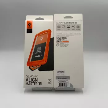 Protector de ecran din sticlă securizată Spigen ALM GLAS.TR SLIM pentru Apple iPhone 17 Pro Max (pachet de 3, transparent)
