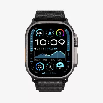 Curea Spigen WBF1 pentru Apple Watch 8 / 9 / 10 / 11 / SE / Ultra (44 / 45 / 46 / 49 mm), negru