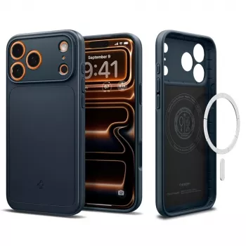 Husă Spigen Thin Fit Mag MagSafe pentru iPhone 17 Pro Max, Metal Slate