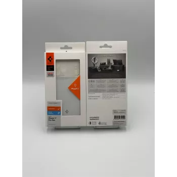 Husă Spigen Ultra Hybrid „T” Mag MagSafe pentru iPhone 17 Pro Max, transparent/albă