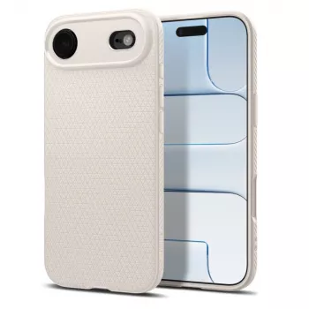Husă Spigen Liquid Air pentru iPhone 17 Air, Natural Titanium