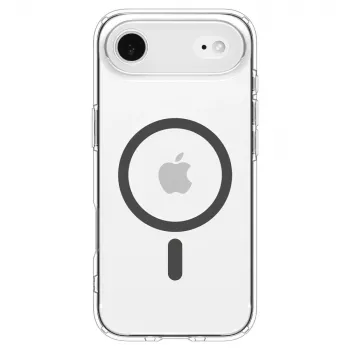 Husă Spigen Ultra Hybrid Mag MagSafe pentru iPhone 17 Air, transparent/grafit