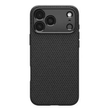 Husă Spigen Liquid Air pentru iPhone 17 Pro, neagră mat
