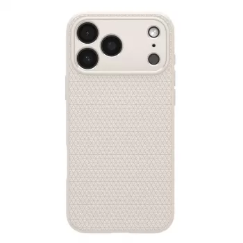Husă Spigen Liquid Air pentru iPhone 17 Pro, Natural Titanium