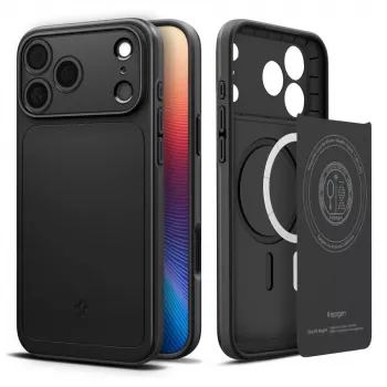Husă Spigen Thin Fit Mag MagSafe pentru iPhone 17 Pro, neagră