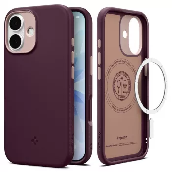 Spigen Nano Pop Mag MagSafe husă pentru iPhone 17, Burgundy Bean