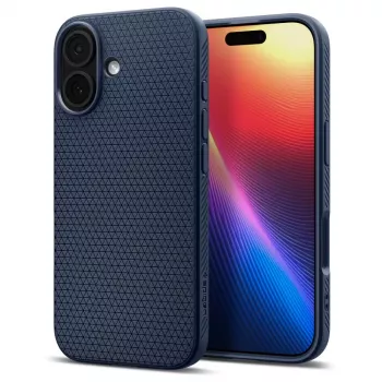 Husă Spigen Liquid Air pentru Apple iPhone 15 Pro Max - Navy Blue