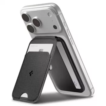 SPIGEN S314-2 Slim Fold trepied MagSafe suport universal magnetic pentru card negru
