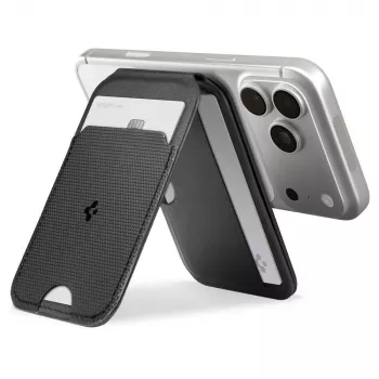 SPIGEN S314-2 Slim Fold trepied MagSafe suport universal magnetic pentru card negru