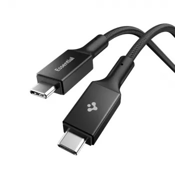 Cablu SPIGEN EB24015CC Essential USB-C la USB-C 240W 150cm negru