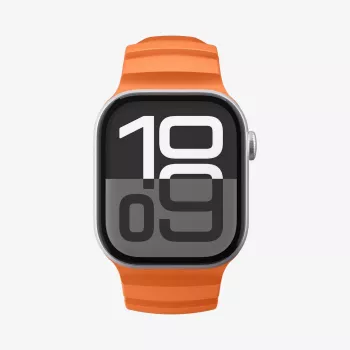 Curea Spigen WBS2 pentru Apple Watch cu husă integrată pentru Apple Watch 8/9/10/11/SE/Ultra (44/45/46/49mm) portocalie
