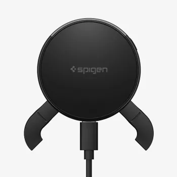 SPIGEN EV25MFAQ Essential Peltier Magnetic MagSafe Suport auto cu ventilație și încărcător wireless 25W Qi2.2 Negru