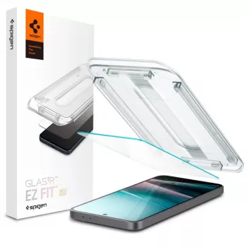 Folie de sticlă călită HD Spigen Glas.tR EZ Fit pentru Samsung Galaxy A36 / A37 5G, Transparentă, 2-Pack