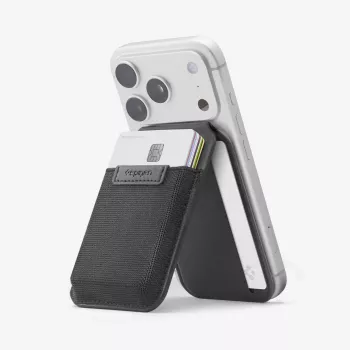 SPIGEN S314-4 Slim Fold Tripod Wallet MagSafe negru
