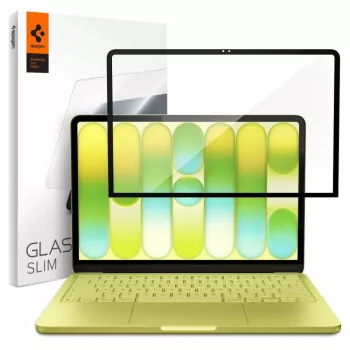 Folie de protecție din sticlă călită SPIGEN Glas.tR Slim Full Coverage pentru Apple MacBook Neo 13 (2026) - negru