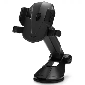 Suport auto Spigen TS35 Kuel Series - suport universal pentru smartphone cu ventuză, braț telescopic, rotație 360°, negru
