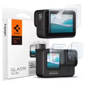 Kit protector ecran și obiectiv Spigen Glas.TR Slim + Film 2-Set pentru GoPro Hero 12/11/10/9 (2 seturi)