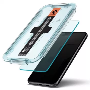 Protector de ecran din sticlă călită Spigen Glas.tR EZ Fit, pachet de 2, pentru Samsung Galaxy S22
