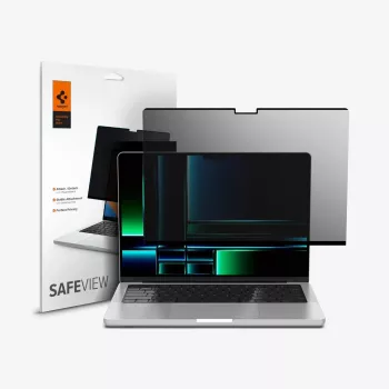 Filtru de confidențialitate Spigen Safe View pentru MacBook Pro 14 inch (2021-2026)