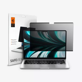 Filtru de confidențialitate Spigen Safe View pentru MacBook Air 13,6 inch M2 2022 / M3 2024 / M4 2025 / M5 2026