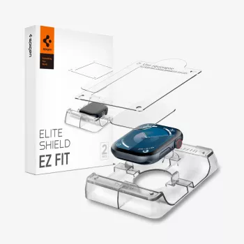 Folie de protecție ecran Spigen Elite Shield EZ Fit (2 buc.) pentru Apple Watch 42 mm, transparentă
