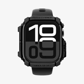 Carcasă SPIGEN Rugged Armor pentru Apple Watch 10 / 11 (46 mm) neagră mat