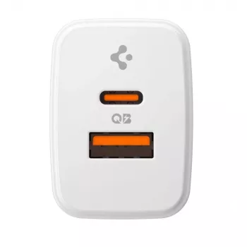 SPIGEN ESSENTIAL EE202EU încărcător de rețea 2-PORT 20W alb