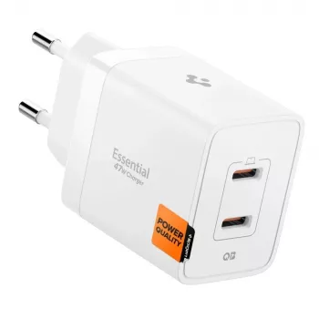 Încărcător de rețea SPIGEN ESSENTIAL EE472EU 2 porturi 47W alb