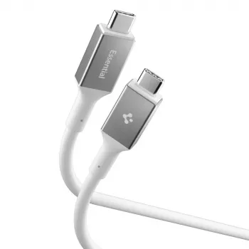 Cablu SPIGEN EB10020CC Essential USB-C la USB-C 100W 2m alb