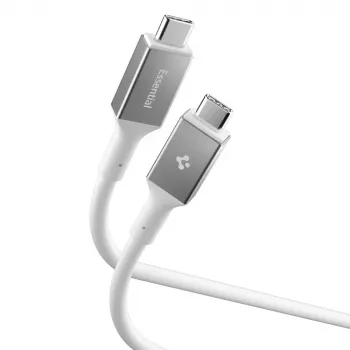 Cablu SPIGEN Essential USB-C la USB-C 240W 120cm alb