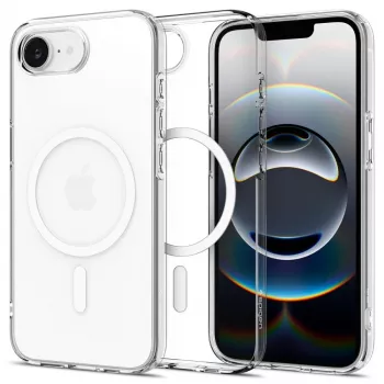 Husă Spigen Liquid Crystal Mag MagSafe pentru iPhone 16e, transparentă