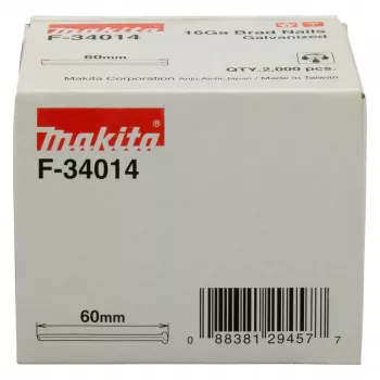 Cuie Makita F-34014 60mm 2000 bucăți oțel galvanizat