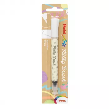 Pentel Milky Brush pen, white