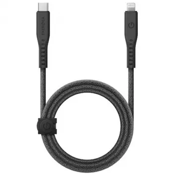 Cablu ENERGEA Flow USB-C la Lightning 1,5m negru 60W 3A PD încărcare rapidă certificat MFi