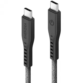 Cablu ENERGEA Flow USB-C la USB-C 1,5 m negru 240W 5A PD încărcare rapidă