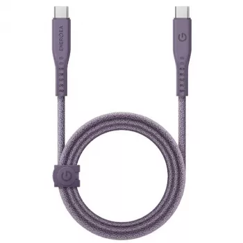 Cablu ENERGEA Flow USB-C la USB-C 1,5 m mov 240W 5A PD încărcare rapidă