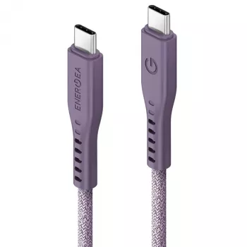 Cablu ENERGEA Flow USB-C la USB-C 1,5 m mov 240W 5A PD încărcare rapidă