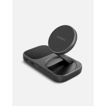 Stație de andocare ENERGEA WiDock Plus 7-în-1 USB-C 3.1 cu încărcare wireless Qi2, Grafit