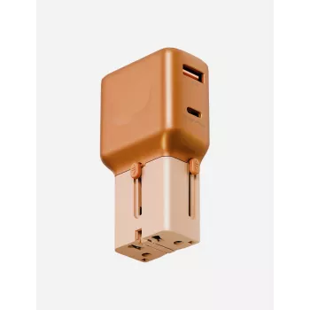 Adaptor de călătorie ENERGEA TravelGoAdapter 35 USB-A/USB-C 35W Portocaliu
