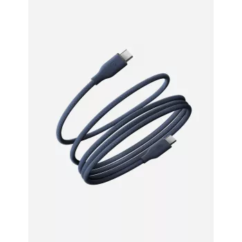 Cablu magnetic ENERGEA Helix 60 USB-C la USB-C 480Mbps 60W 1,5 m albastru