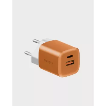 Încărcător de perete ENERGEA Ampcharge GaN35 USB-C/USB-A PD/PPS/QC3.0 35W Portocaliu