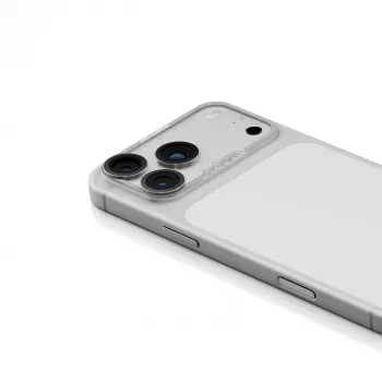 Protecție lentilă cameră mată integral Skinarma Magma pentru iPhone 17 Pro Max - gri