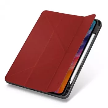 Husă UNIQ Transforma Rigor pentru iPad Air 10,9 inci (2020/2022) - roșu coral antimicrobian